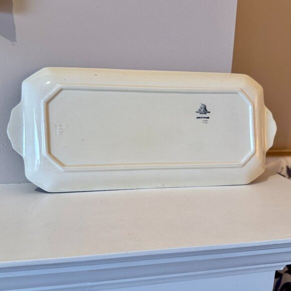 1940s Wedgwood Rectangular Bone China Tray - Picture 4 of 8